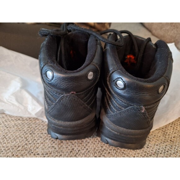 Worx Red Wing Steel Toe Boots Mens 6.5 M Black Leather ASTM F2413-18 - Picture 4 of 10
